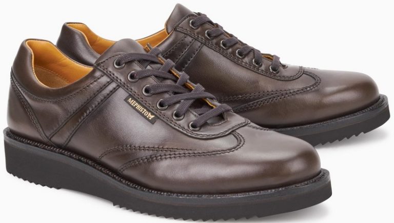 Mephisto ADRIANO donkerbruin lederen handgemaakte herenschoenen